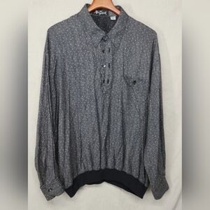 Alan Stuart Shirt Mens XL Multicolor Long Sleeve Button Up Vtg 90s